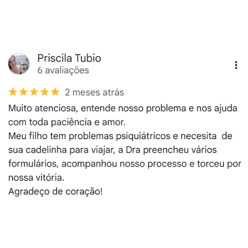Depoimento Google Dra. Melina Teixeira